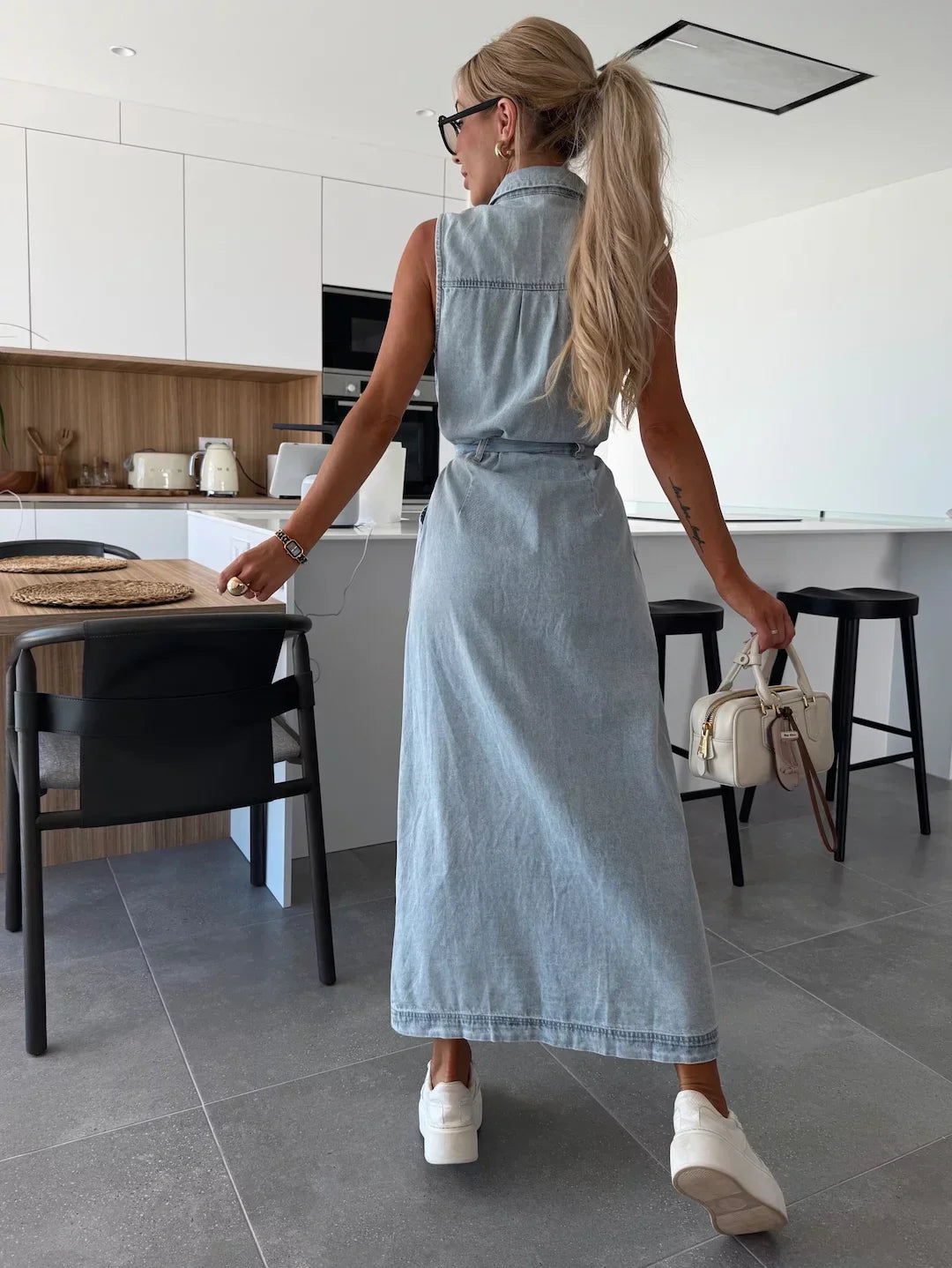 Sylvia | Maxi Denim Jurk