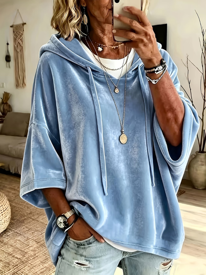 Noemi | Luxe Velours Oversized Hoodie