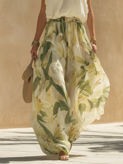 Elvira | Elegante Luchtige Set met Bloemenprint (kopie)