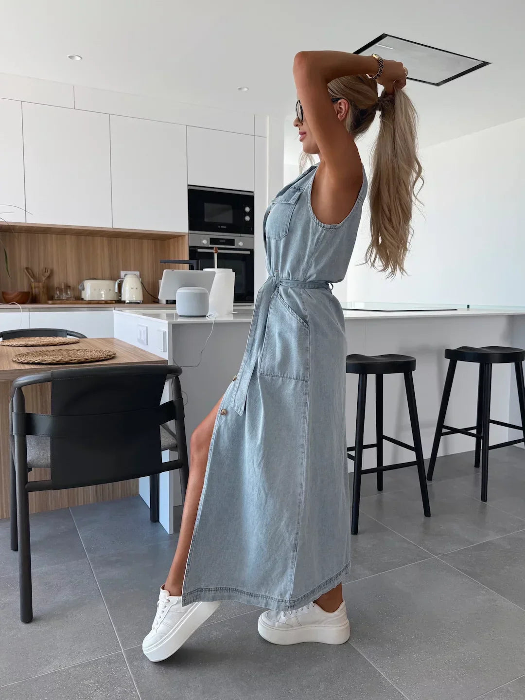 Sylvia | Maxi Denim Jurk