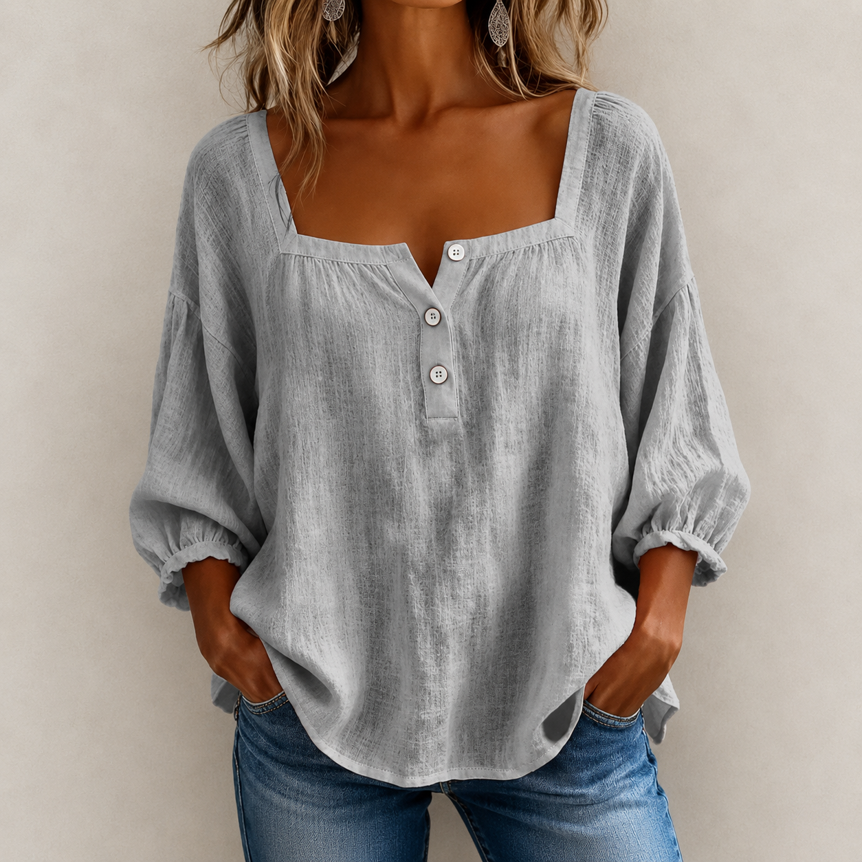 Aura Breeze - Elegante Luchtige Blouse