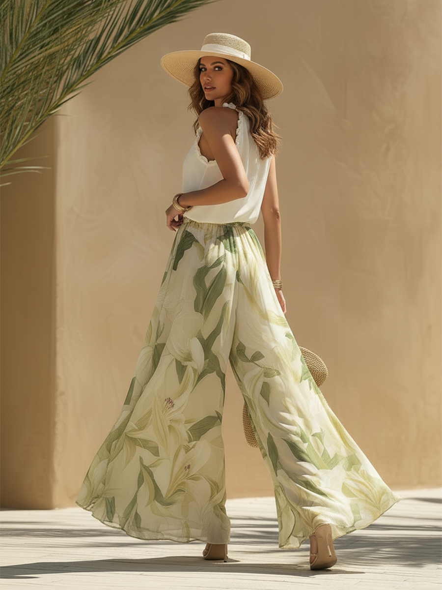 Elvira | Elegante Luchtige Set met Bloemenprint (kopie)