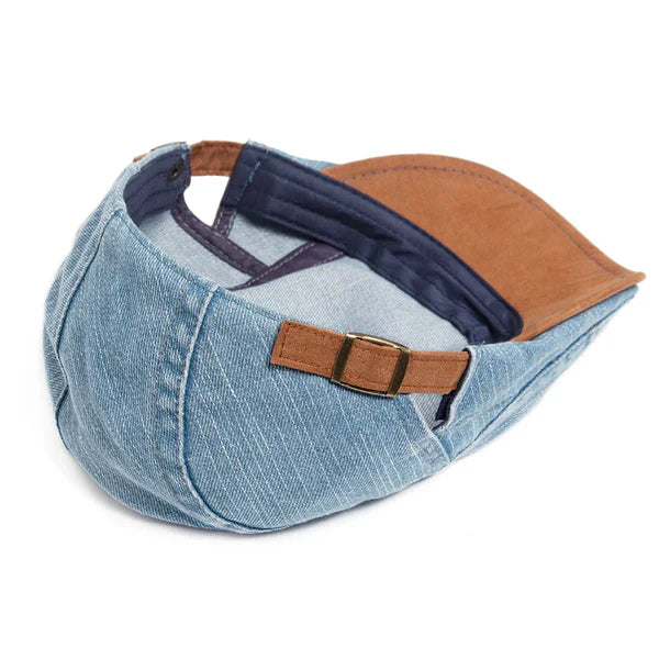 Mason Retro - Premium Denim Flat Cap