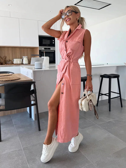 Sylvia | Maxi Denim Jurk
