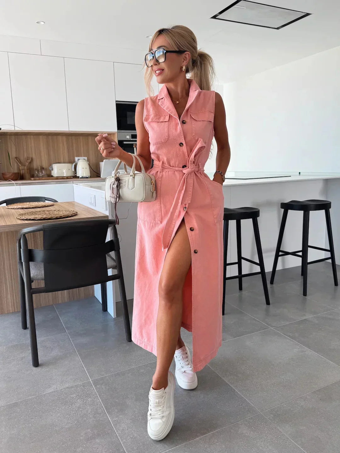 Sylvia | Maxi Denim Jurk