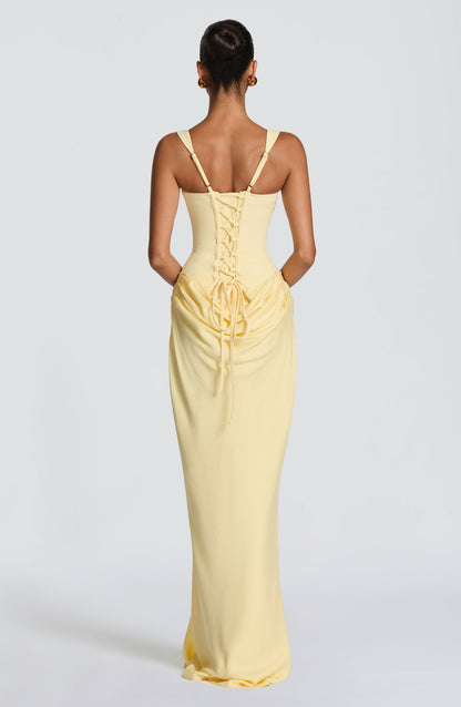 Isabella Maxi Dress - Lemon