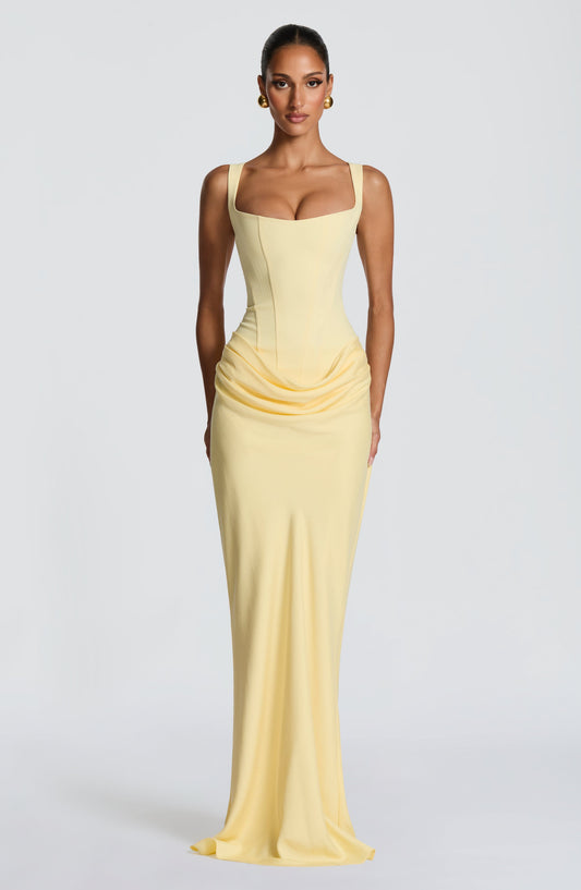 Isabella Maxi Dress - Lemon